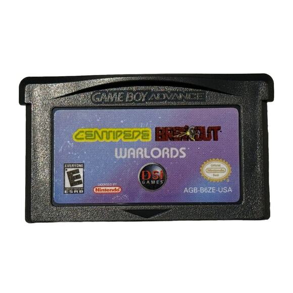 GBA Centipede Breakout Warlords Nintendo Game Boy Advance 3 in 1 Atari Arcade - Picture 1 of 4